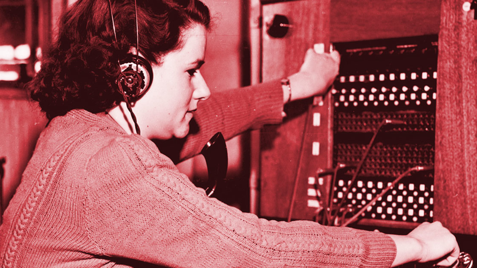 Old Fashioned Switchboard Operator
