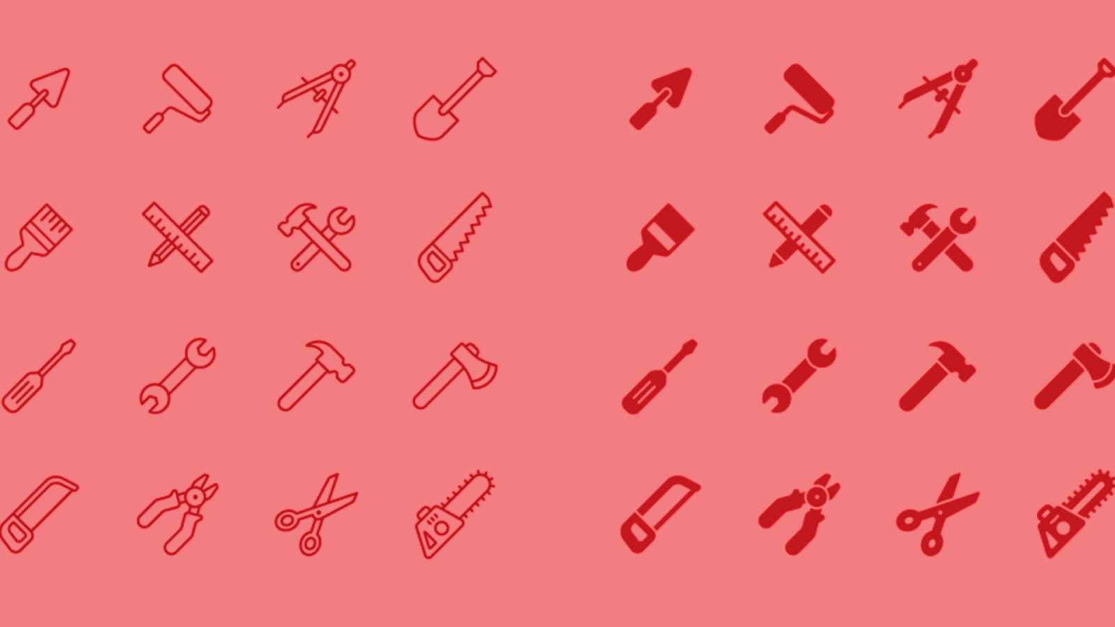 icons of household tools